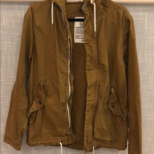 H&M Brown Jacket with hoodie.